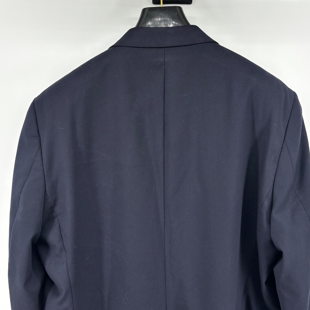 Lauren Ralph Lauren Mens 48R Dark Navy Blue 100% Wool Natural Stretch Blazer - Picture 16 of 16